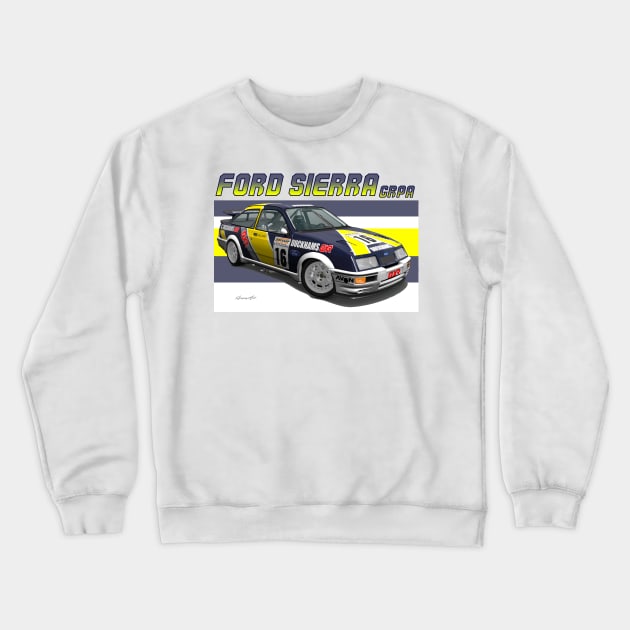 GrA Ford Sierra RS Cosworth Crewneck Sweatshirt by PjesusArt